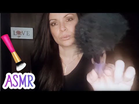 ASMR PINCEL NO SEU ROSTO C SONS DE BOCA 🖌💤🤤