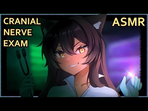 Evil Catgirl Scientist Gives You A Cranial Nerve Exam | ASMR | [ear rubs] [assorted triggers]