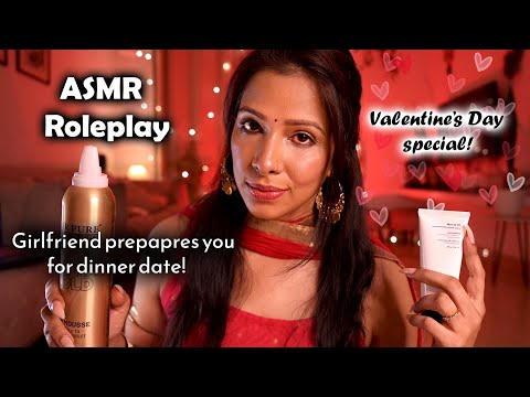 ASMR RP (4K) | Indian girlfriend prepares you for dinner date! Personal attention, Layered sounds