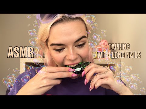 ASMR LONG NAILS TAPPING