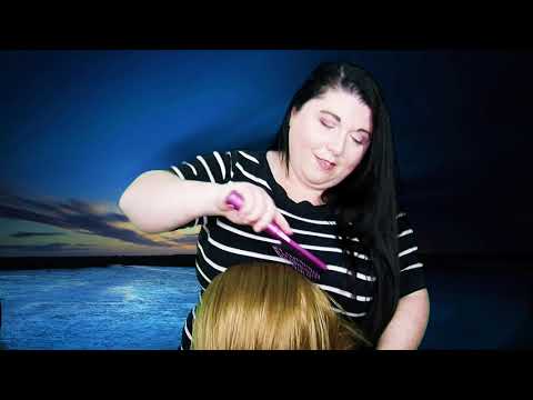 ASMR Hair Brushing and Hair Play (with Real Hair) (NO TALKING)