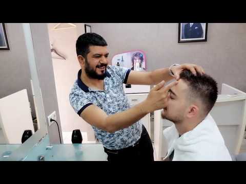 Asmr Turkish Barber beard and hair correction, hair wash and head massage