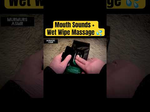 Wet Wipe Touching + Intense Mouth Sounds ASMR 💦 #asmr #relaxing #stressrelief #tingles #foryou #fy