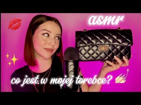 ASMR co jest w mojej torebce? 🫣🩷 | mouth sounds | tapping | whispering | polish asmr 😴💤✨