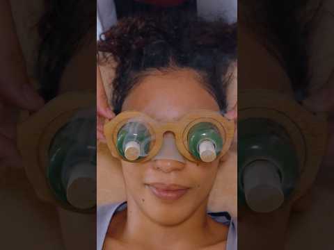 ASMR: Intense Chinese Back Guasha Massage and Eye Moxibustion #shorts