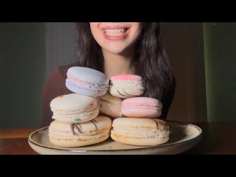 MACARONS ASMR EATING *NO TALKING*