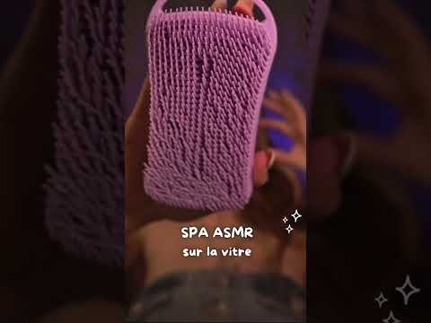 SPA sur la vitre 🪟 #asmr #relax #triggersforsleep