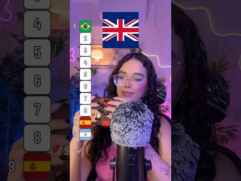 asmr um gatilho para cada seleção ⭐️ #asmr