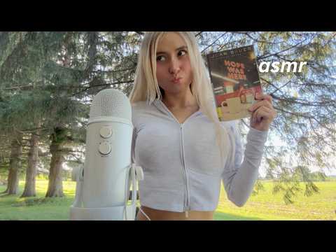 asmr library haul *book sounds*