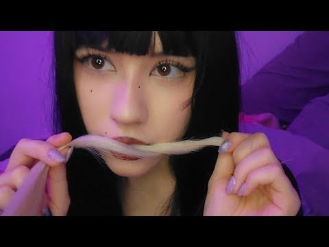 Tu COMPAÑERA JUEGA con tu PELO  🖤✨️ASMR en ESPAÑOL 