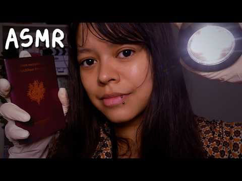 Contrôle à la douane ✈️ ROLEPLAY ASMR FR (soft spoken, gants, clavier..)