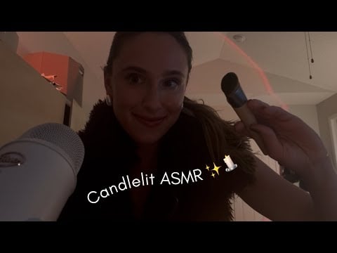 Candlelit 🕯️ ASMR grwm & Pick an Outfit ✨ (tingly whispers, brush sounds, tongue clicking)