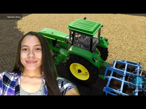 ASMR ROLEPLAY AGRICULTORA - Colhendo e Arando *Gameplay FarmSimulator