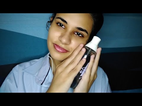 ASMR: TE FAZENDO RELAXA + TAPPING.😴🎧