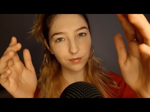 ASMR face touching & shushing for relaxation