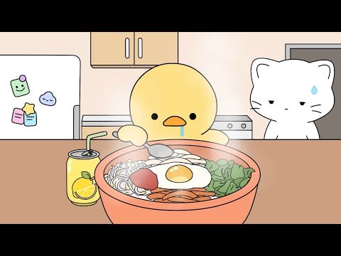 Bibimbap Mukbang | ASMR animation