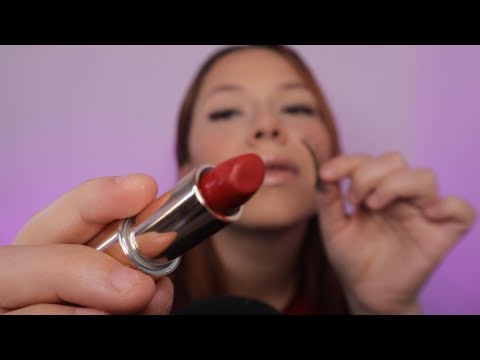 ASMR - Probándote LABIALES y PESTAÑAS (collab con Dossier)