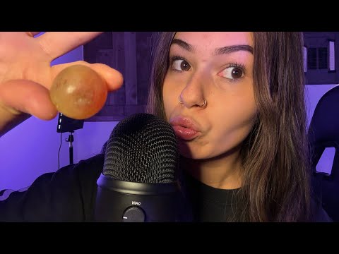 ASMR EATING GRAPES MUKBANG🍇 (Crunchy Sounds)