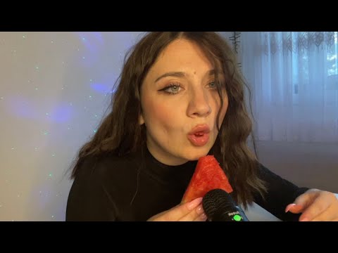 ASMR | Juicy Watermelon - Slurping mouth 👄 sounds 🤤🤤💕😍😍❤️