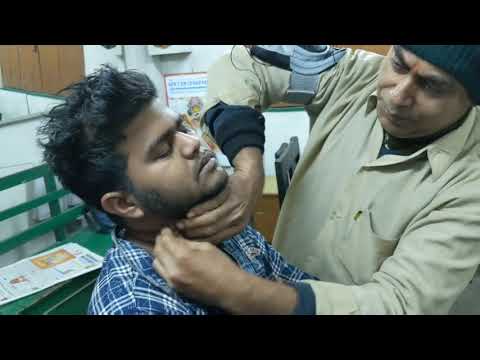 Old indian barber tingles head massage asmr
