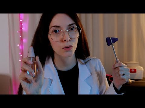 Chequeo completo de NERVIOS CRANEALES | Centro médico ASMR relajante