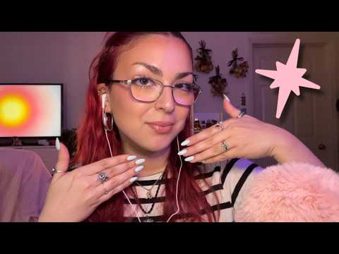 FAST ASMR ☆ Nail Clicking, MOUTH SOUNDS, Visuals + Rambles