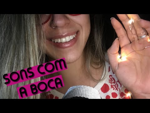 ASMR sons com a boca + arranhando microfone