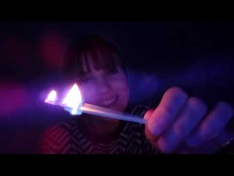 ASMR Match Lighting and Putting Out Plus Whispering