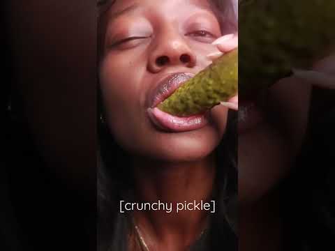 ASMR | Eating Crunchy Pickles! 🥒 #shorts #asmr