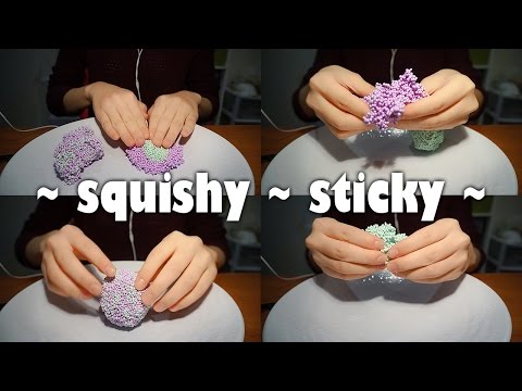 ASMR ★ Play Foam ~ sticky ~ squishy ~