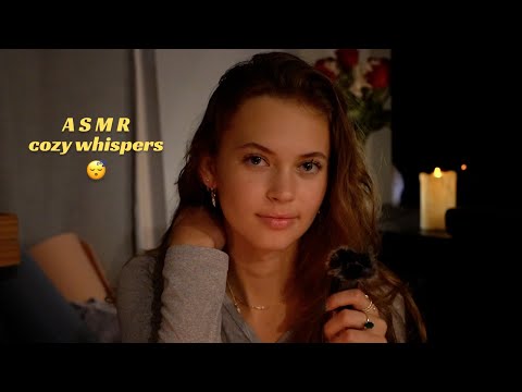 ASMR | Pure Whisper Ramble (cozy, low light, clicky whispers)