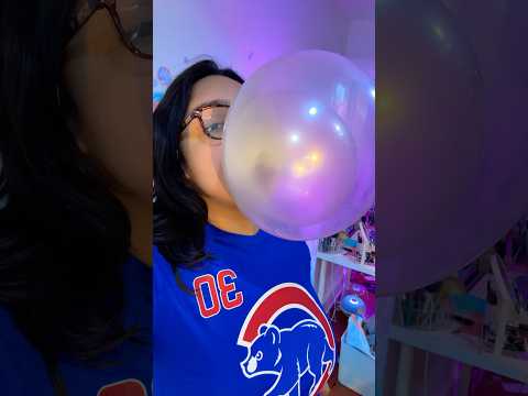 BUBBLE GUM ASMR | blowing DOUBLE bubble popping sounds #asmr #bubblegum