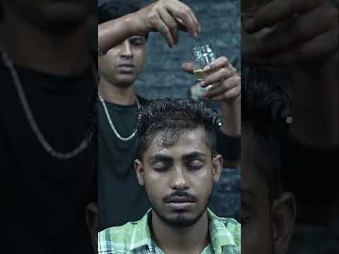 Satisfying Oil Head Massage With ASMR Champi #shorts