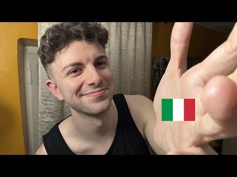 Tracing Your Face in Italian (With Lots of Compliments) - ASMR