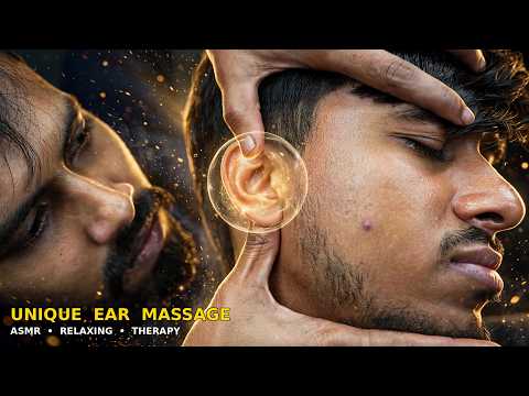 UNIQUE Ear & Head Massage ASMR For Deep Sleep | Relaxing Tingles Therapy For Instant Relaxation
