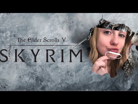 ASMR Gum Chewing & Gaming | SKYRIM