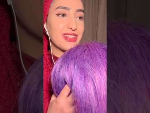 Scalp scratching and inaudible whispering (full version on my channel page) 💕 #asmr #shorts