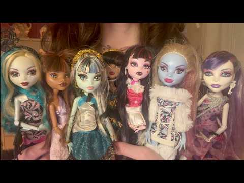 ASMR | My Monster High Dolls Collection 🖤🦇💜