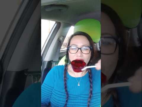 RED JELL-O #mukbang #shortsfeed #everyone #food #foodie