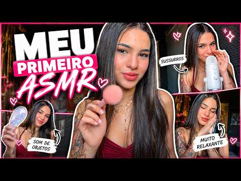 MEU PRIMEIRO ASMR 😲