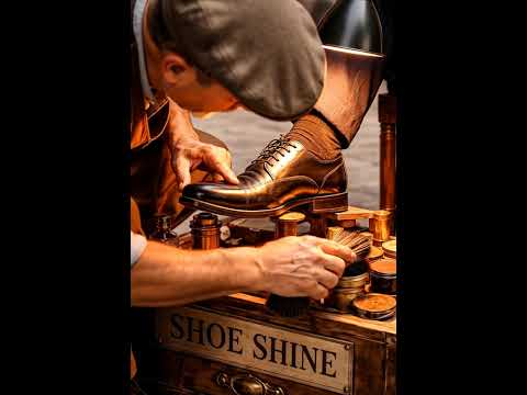 ASMR Shoe Shine #shorts #asmr #asmrshoes #shoeshine