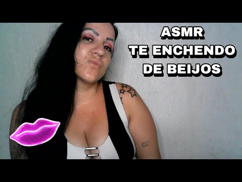 ASMR-TE ENCHENDO DE BEIJOS BEM PERTINHO #asmr #rumo1k #asmreating #arrepios #asmrvideo