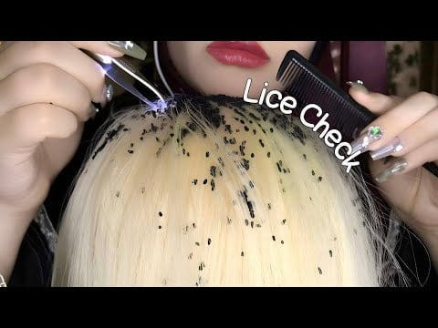ASMR Gentle Scalp Care 🐜 | Relaxing Hair Scratching, Brushing & Lice Check For Deep Sleep 💆🏻‍♀️