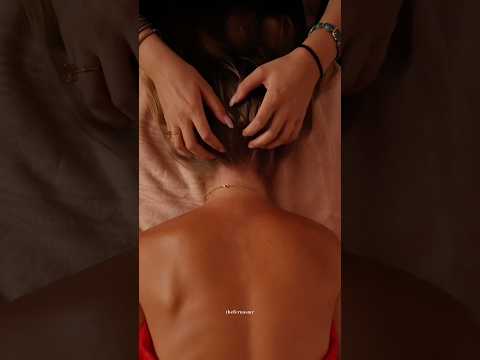 40 min no talking neck attention exclusively on Patreon 😴 link in bio #asmrnotalking #asmrmassage