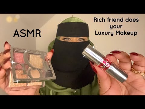 ASMR Rich Bestie Does Your Luxury Makeup 💰✨🌹/ Roleplay / layered sounds 