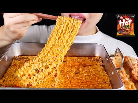 ASMR Spicy The Hot Yeol Ramyun Noodles | Big Bites | Ramennam Parody Mukbang No Talking