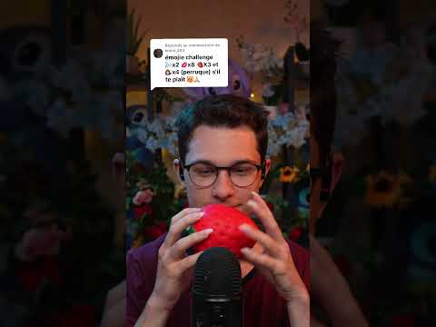 emoji challenge #asmr #emojichallenge #asmrsounds #asmrvideo  #relax #visualtingle