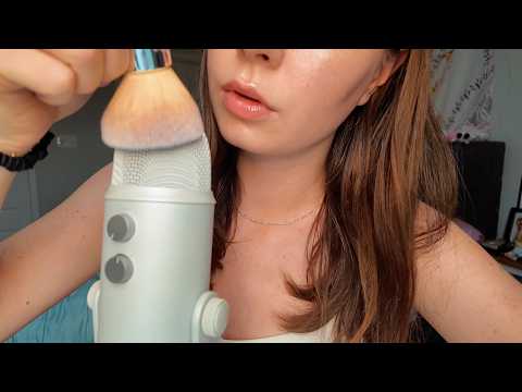 ASMR up close mic triggers for sleep in minutes (brushing & scratching)