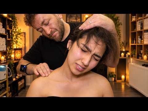 THE MOMENT ALL PAIN LEFT HER BODY - Loud Cracks & Deep Peace Body Massage ASMR