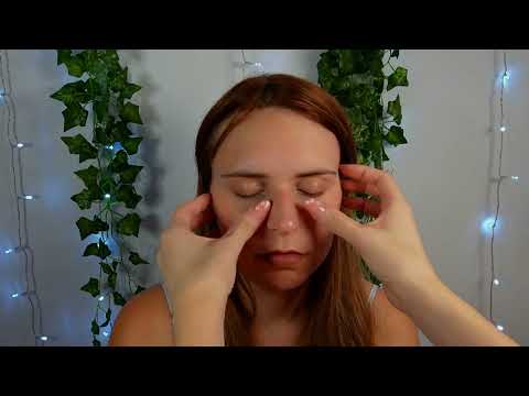 Asmr Hair, face and neck attention with brushing, light scratches and more